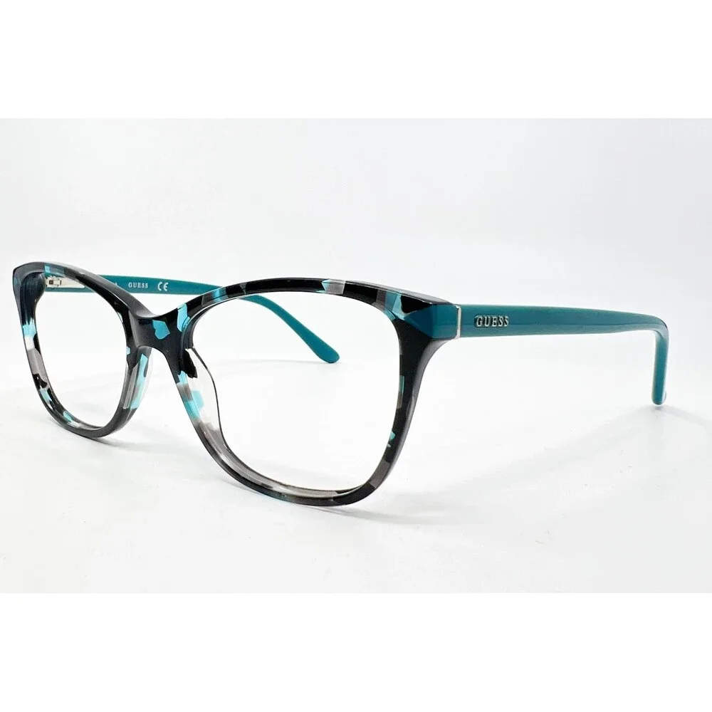 Guess Eyeglasses Womens Teal Tortoise GU2673-3 089 Cat Eye Frames 53-17-140